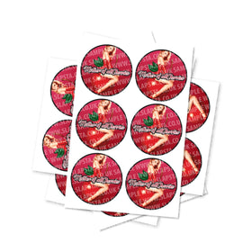 Mother Of All Cherries Circular Stickers