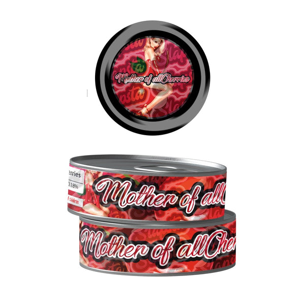 Mother Of All Cherries Pre-Labeled 3.5g Self-Seal Tins - SLAPSTA