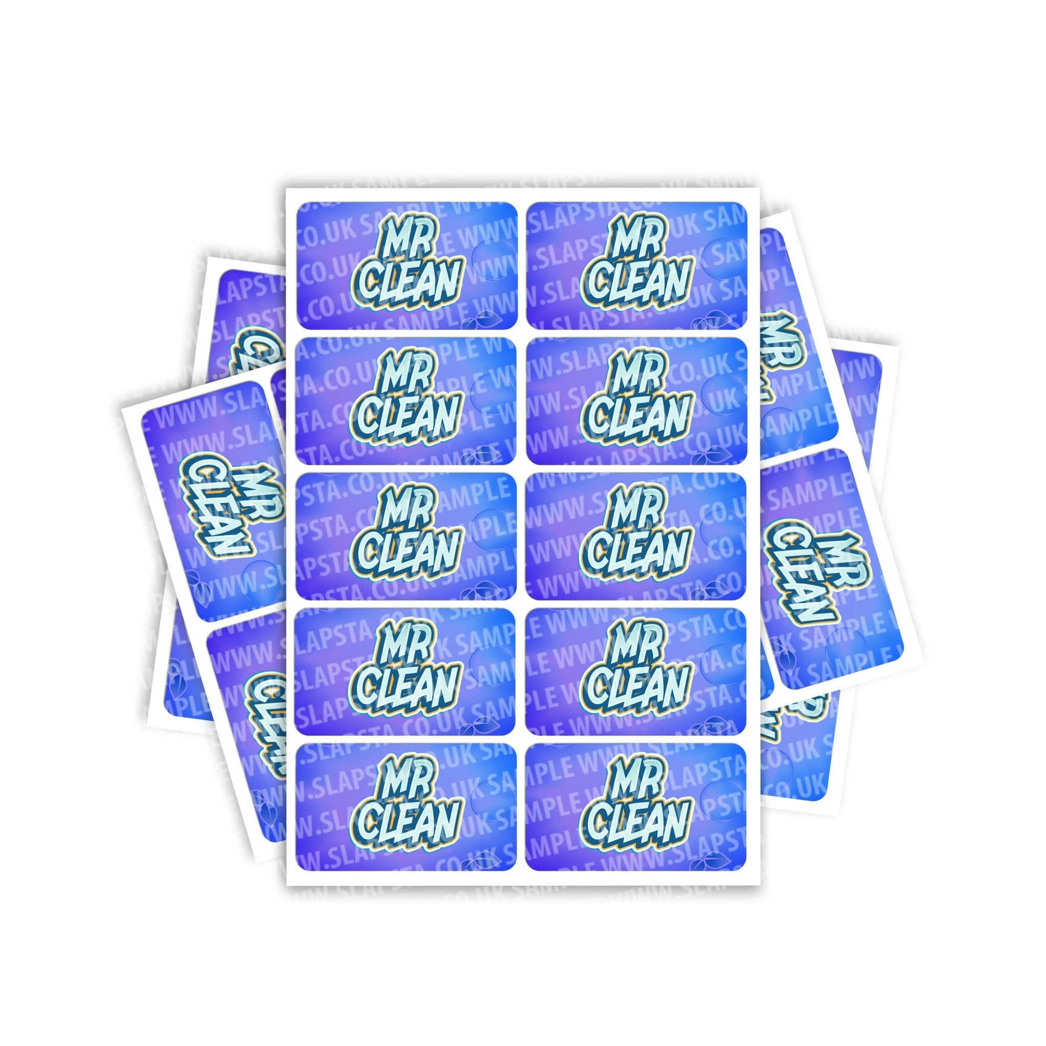 Mp Clean Label Mr Clean Rectangle / Pre-Roll Labels - SLAPSTA
