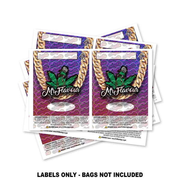 Mr Flavour Mylar Bag Labels ONLY - SLAPSTA