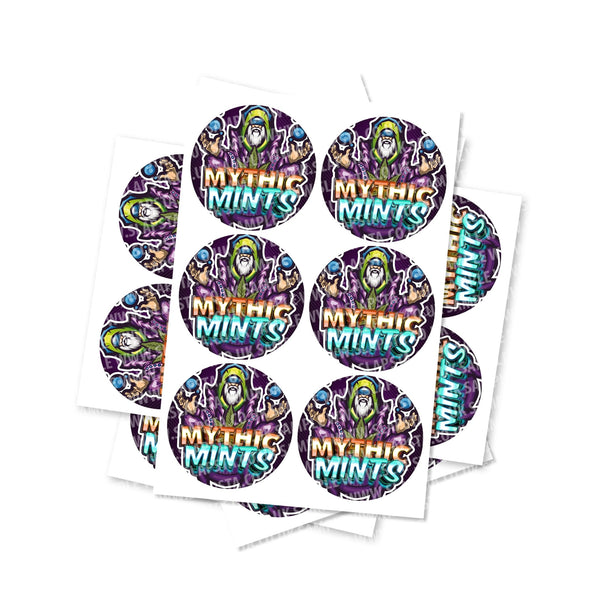 Mythic Mints Circular Stickers - 2.5cm / 25pcs