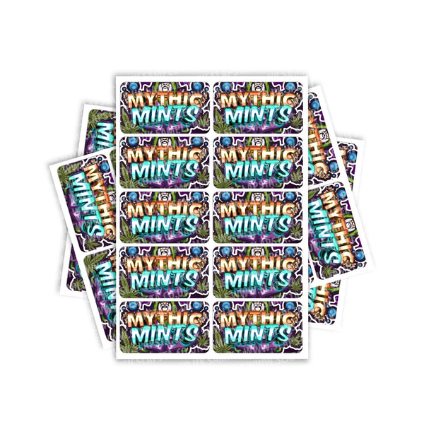 Mythic Mints Rectangle / Pre-Roll Labels - SLAPSTA