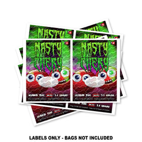 Étiquettes pour sacs Mylar Nasty Cherry UNIQUEMENT