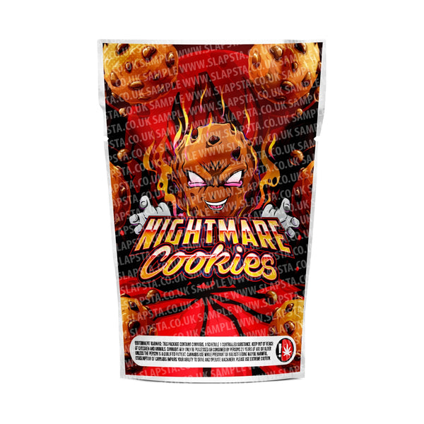 Nightmare Cookies Mylar Pouches Pre-Labeled - SLAPSTA