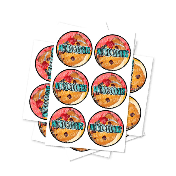 Nitro Cookies Circular Stickers - SLAPSTA
