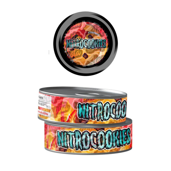 Nitro Cookies Pre-Labeled 3.5g Self-Seal Tins - SLAPSTA