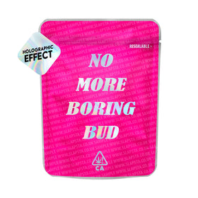 No More Boring Bud SFX Mylar Pouches Pre-Labeled