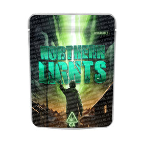 Northern Lights Mylar Pouches Pre-Labeled