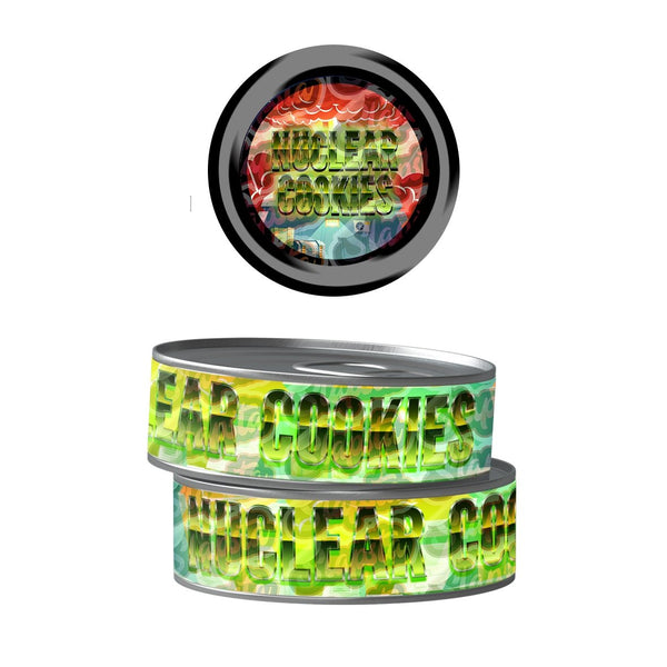 Nuclear Cookies Pre-Labeled 3.5g Self-Seal Tins - SLAPSTA