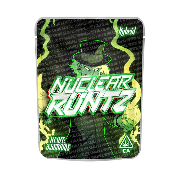 Nuclear Runtz Mylar Pouches Pre-Labeled - SLAPSTA