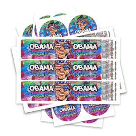 Obama Runtz Glass Jar / Tamper Pot Label