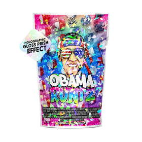 Pochettes Mylar Obama Runtz SFX pré-étiquetées 