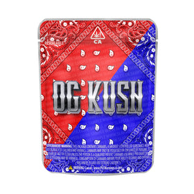 Sachets Mylar OG Kush pré-étiquetés