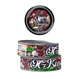 OG Kush Pre-Labeled 3.5g Self-Seal Tins