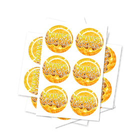 Orange Cookies Circular Stickers