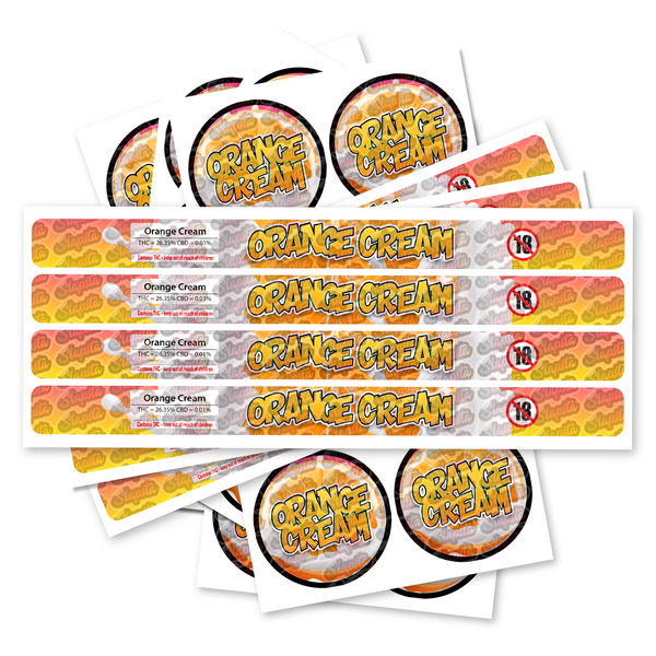 Orange Cream Pre-Labeled 3.5g Self-Seal Tins SLAPSTA