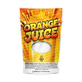 Sachets Mylar pour jus d'orange pré-étiquetés