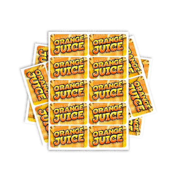 Orange Juice Rectangle / Pre-Roll Labels - SLAPSTA