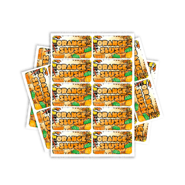 Orange Slush Rectangle / Pre-Roll Labels - SLAPSTA