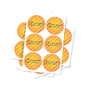 Orangez Circular Stickers