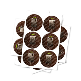 Out The Mud Circular Stickers