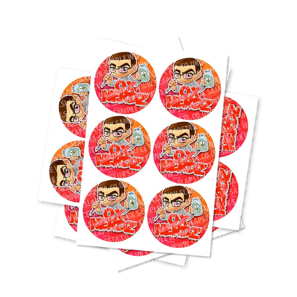 OX Nerds Circular Stickers - SLAPSTA