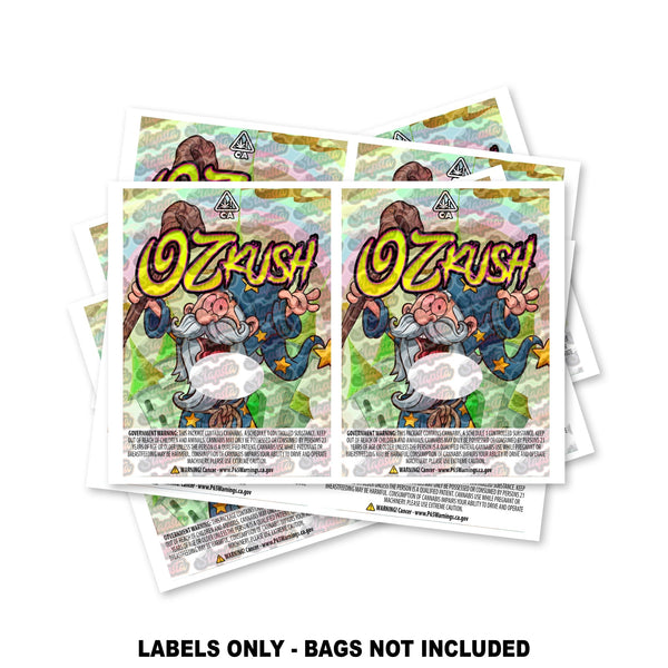 Oz Kush Mylar Bag Labels ONLY - SLAPSTA