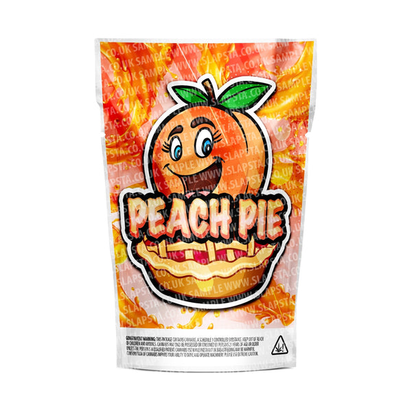 Peach Pie Mylar Pouches Pre-Labeled - SLAPSTA