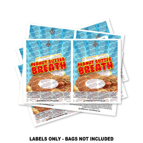 Étiquettes pour sacs Mylar Peanut Butter Breath UNIQUEMENT