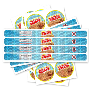 Peanut Butter Breath Pre - Labeled 3.5g Self - Seal Tins - 60pcs