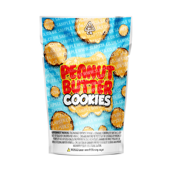 Peanut Butter Cookies Mylar Pouches Pre-Labeled - SLAPSTA