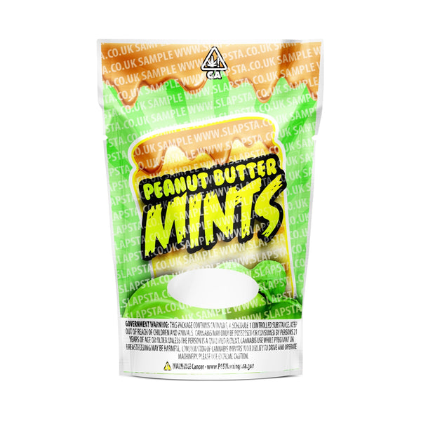 Peanut Butter Mints Mylar Pouches Pre-Labeled - SLAPSTA