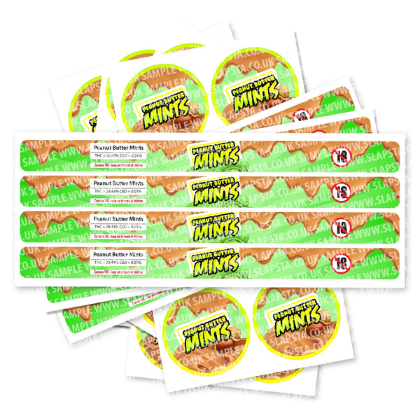 Peanut Butter Mints Pressitin Strain Labels - SLAPSTA