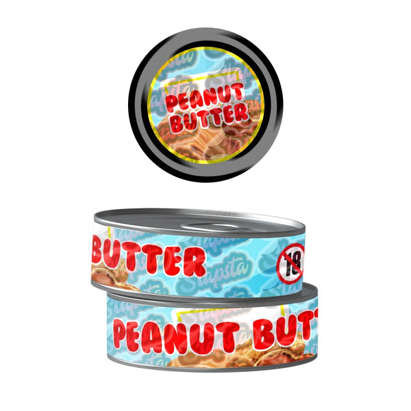 Peanut Butter Pre-Labeled 3.5g Self-Seal Tins - SLAPSTA