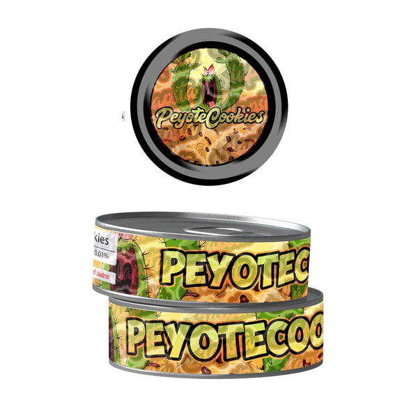 Peyote Cookies Pre-Labeled 3.5g Self-Seal Tins - SLAPSTA