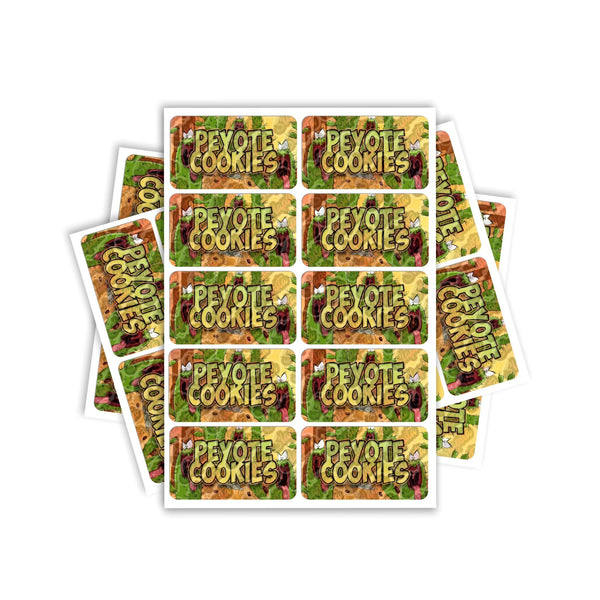Peyote Cookies Rectangle / Pre-Roll Labels - SLAPSTA