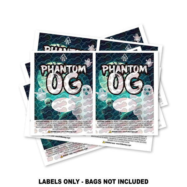 Phantom OG Mylar Bag Labels ONLY - SLAPSTA