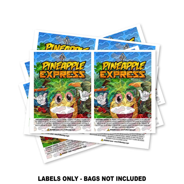 Pineapple Express Mylar Bag Labels ONLY - SLAPSTA
