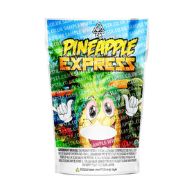 Sachets Mylar Pineapple Express pré-étiquetés