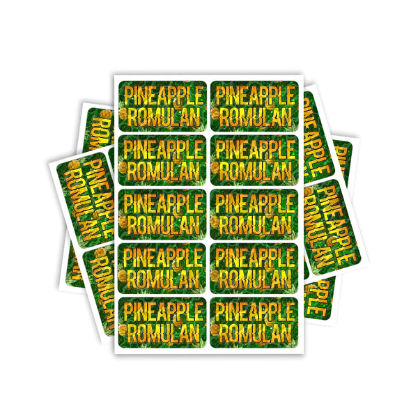 Pineapple Romulan Rectangle / Pre-Roll Labels - SLAPSTA