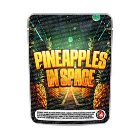 Pineapples In Space Mylar Pouches Pre-Labeled