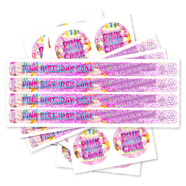 Pink Birthday Cake Pressitin Strain Labels - SLAPSTA