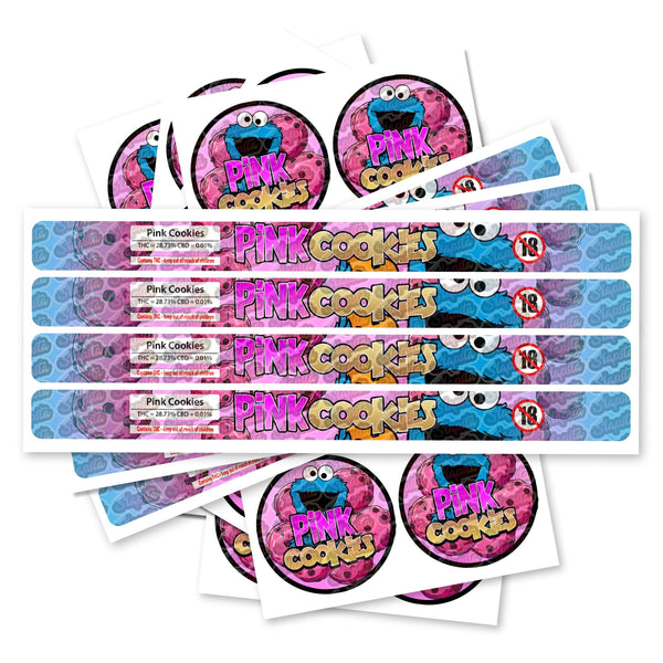 Pink Cookies Pre-Labeled 3.5g Self-Seal Tins - SLAPSTA