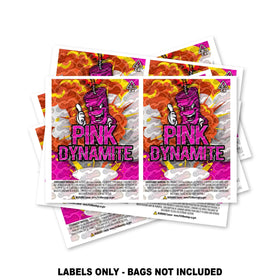 Étiquettes pour sacs Mylar Pink Dynamite UNIQUEMENT