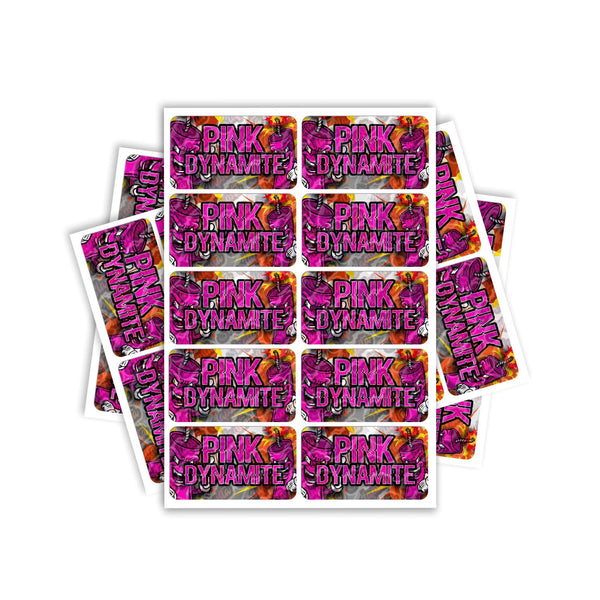 Pink Dynamite Rectangle / Pre-Roll Labels - SLAPSTA