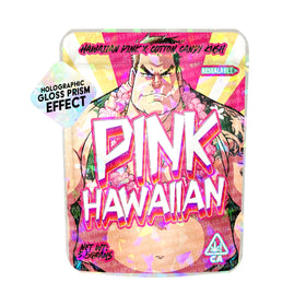 Pink Hawaiian SFX Mylar Pouches Pre-Labeled