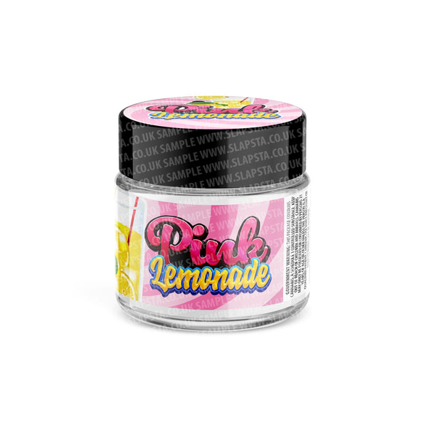 Pink Lemonade Glass Jars Pre-Labeled - SLAPSTA