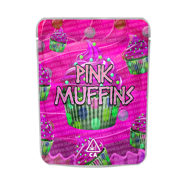 Pink Muffins Mylar Pouches Pre-Labeled - SLAPSTA