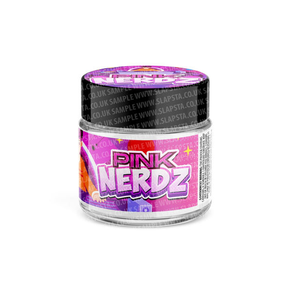 Pink Nerdz Glass Jars Pre-Labeled - SLAPSTA