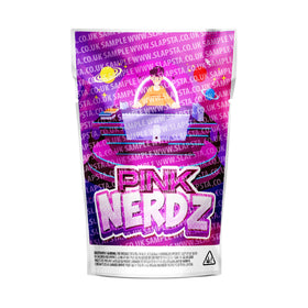 Pink Nerdz Mylar Pouches Pre-Labeled